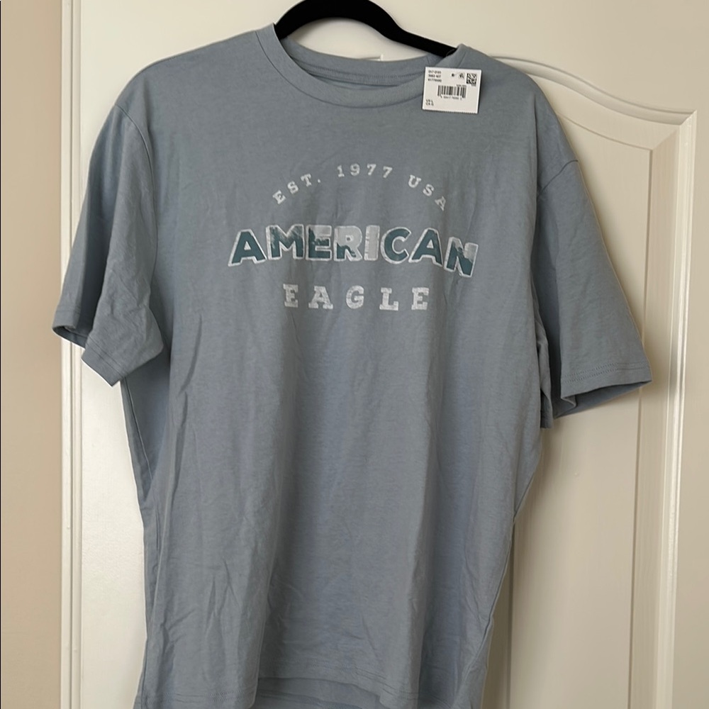 American Eagle Blue Graphic Tee